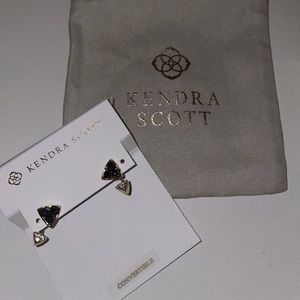 kendra scott - perry earring gold/black
